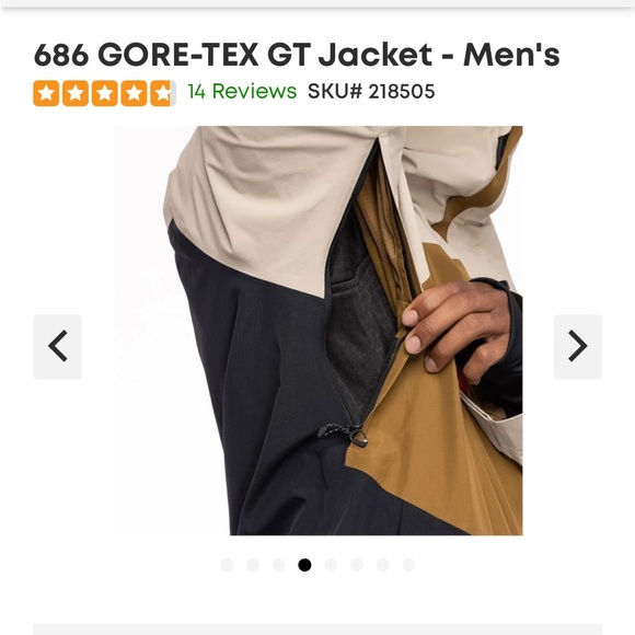 686 Men Gore Tex Ski Snowboard Shell Jacket XL worn once - Picture 9 of 10